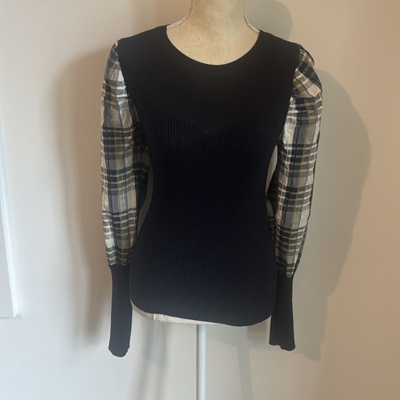 Veronica Beard Mixed Media Sweater - Picture 2 of 12